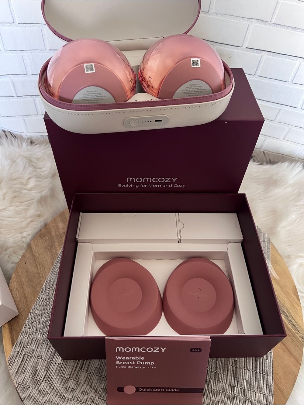 Momcozy Air 1 Wearable Breast Pump w/ Wireless Charging Case New Open Box - Picture 11 of 16